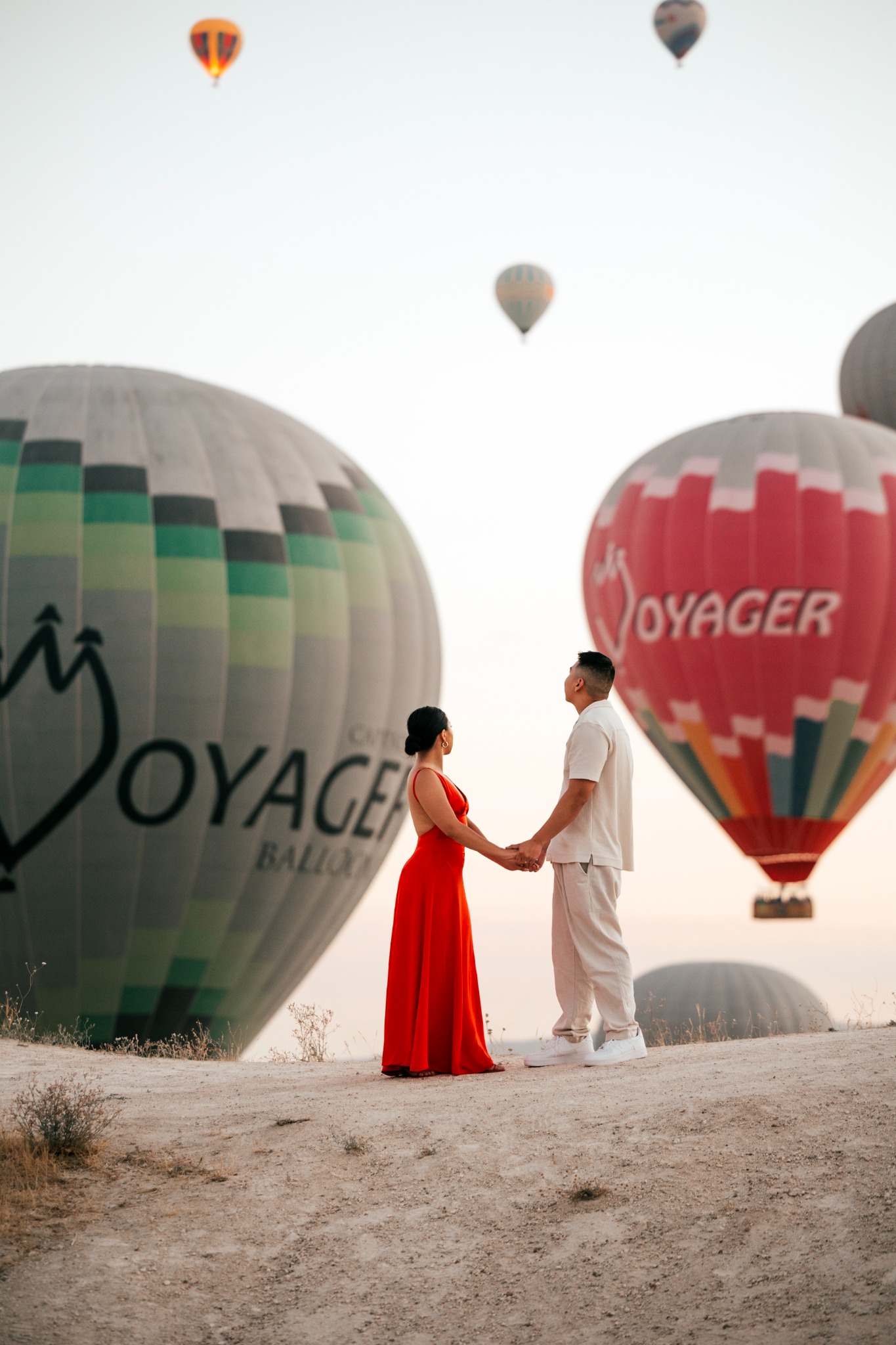 Tashna and Joshua in Cappadocia, engagement photo 4